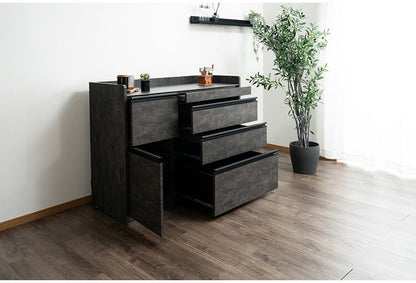 キッチンカウンター 幅120cm キッチンラック 伸縮式 セラミック天板 コンセント 食器棚 キッチンボード スライド式 キッチン収納 アイランドキッチン リビング ダイニング 間仕切り 収納カウンター(代引不可)