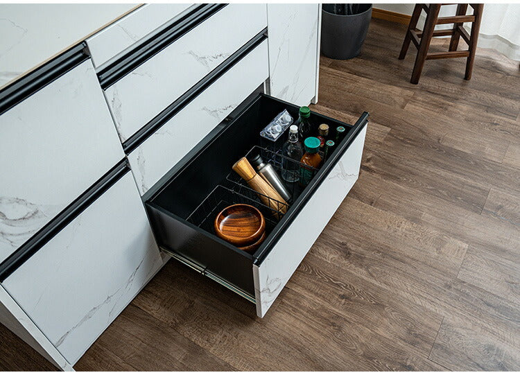 キッチンカウンター 幅150cm キッチンラック 伸縮式 セラミック天板 コンセント 食器棚 キッチンボード スライド式 キッチン収納 アイランドキッチン リビング ダイニング 間仕切り 収納カウンター(代引不可)