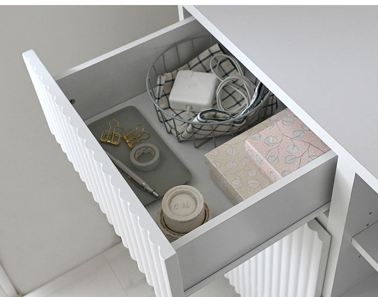 アランキャビネットALN90-90C WH ホワイト キャビネット 幅89cm サイドボード チェスト サイドチェスト 収納棚 収納 リビング収納 収納家具