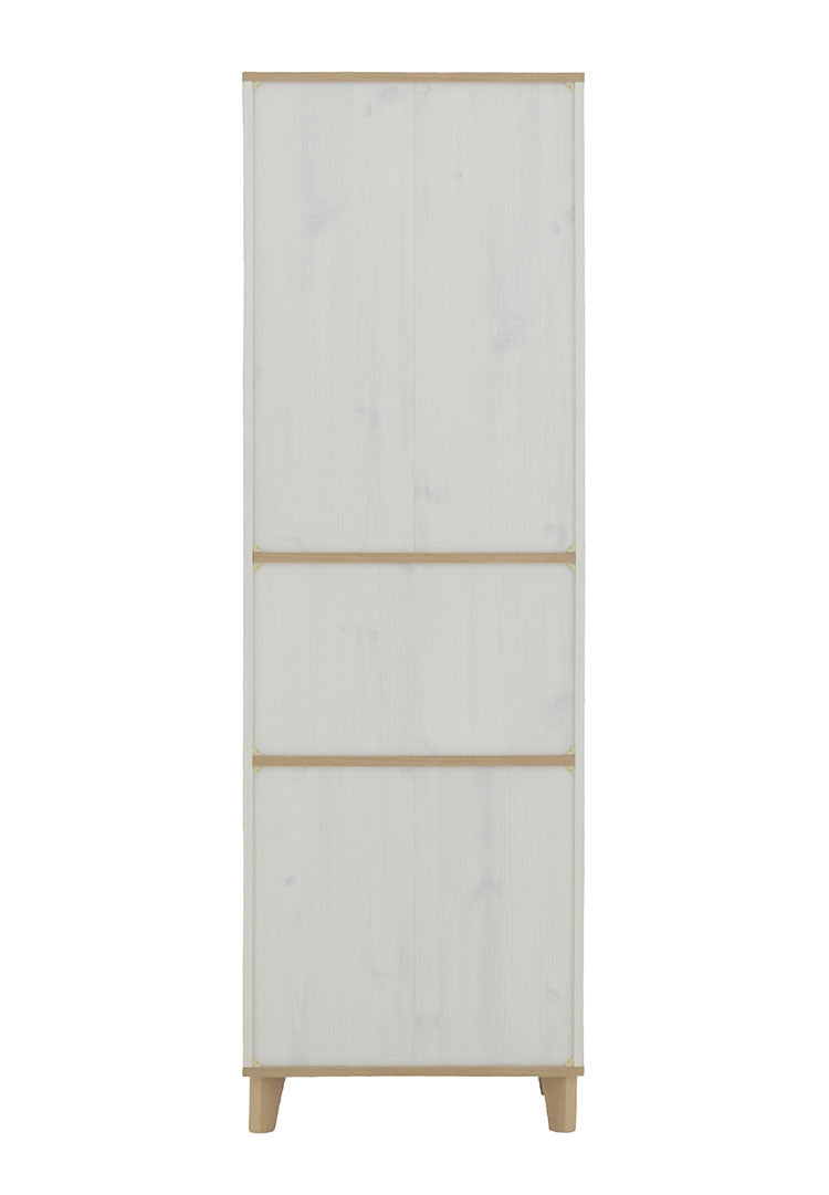 リビストカップボードRV180-60C WH/GN ホワイト×グレーナチュラル 幅58cm カップボード カウンター キッチンボード キッチン 収納 食器棚