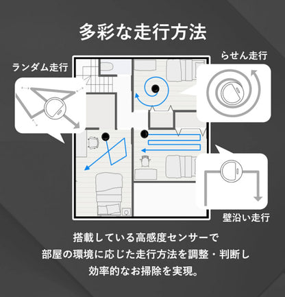 ロボット掃除機 ロボットクリーナー AiMY AIM-RC41 エイミー ブラック お掃除ロボット 全自動 小型 コンパクト 水拭き対応 自動ゴミ収集 お掃除ロボット 静音 自動充電 小型 落下防止 衝突防止