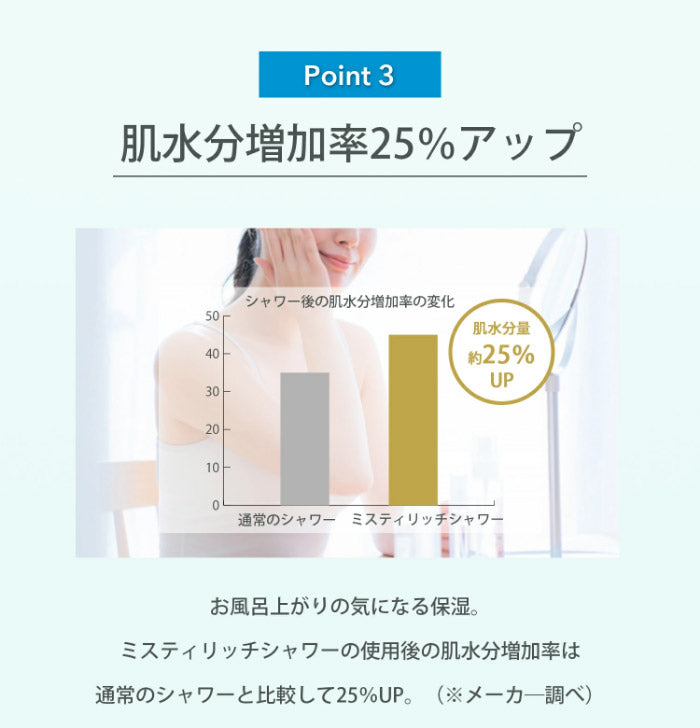 シャワーヘッド ナノバブル ミスティリッチシャワー SH220-2T グレー 美肌 水生活製作所 シャワー 節水 保湿 洗浄 ストップボタン付 ミストップリッチシャワー ギフト プレゼント
