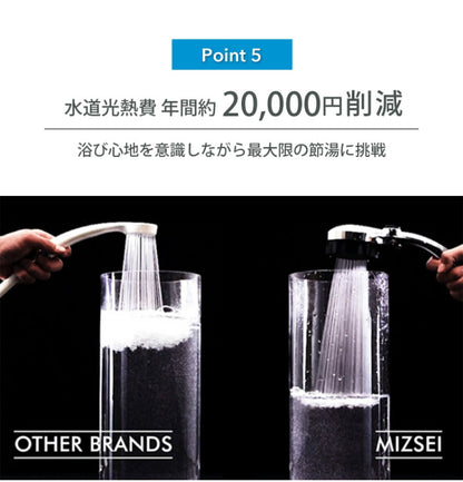 シャワーヘッド ナノバブル ミスティリッチシャワー SH220-2T グレー 美肌 水生活製作所 シャワー 節水 保湿 洗浄 ストップボタン付 ミストップリッチシャワー ギフト プレゼント