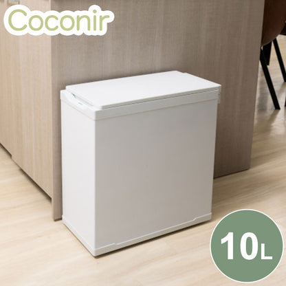 Coconir 冷凍ごみ箱 上開き冷凍庫 におわんポイ 10L ホワイト 冷やすゴミ箱 防臭 生ごみ 消臭ゴミ箱 冷凍 ペット 蓋つき おむつ ベビー 赤ちゃん ココニル