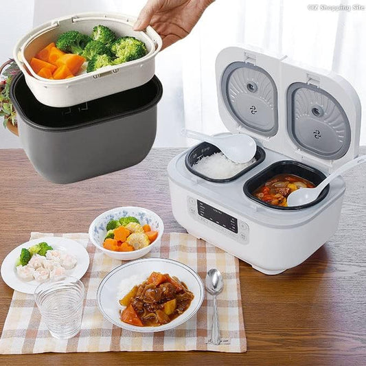 炊飯器 3.5合 同時調理 最大4品同時調理調理鍋 自動調理鍋 炊飯 簡単操作 ご飯 ごはん お米 米 おかず タイマー 煮る 炊く 蒸す 予約機能 多機能 便利 時短 時短料理 新生活 VS-MA006 ベルソス