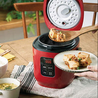 D&S コンパクトライス&フードクッカー 【約170×197×192mm・内なべ・しゃもじ・計量カップ】 炊飯器 マルチ機能