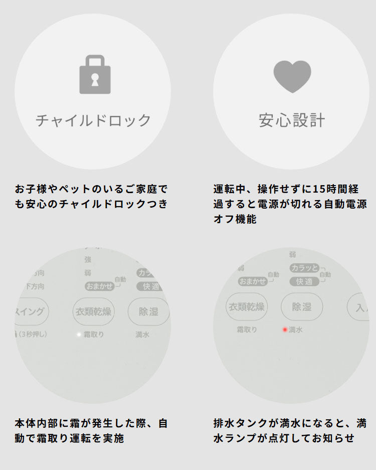 コンプレッサー式 除湿機 衣類乾燥モード搭載 2.8Lタンク お手入れかんたん 部屋干し カビ対策 コンパクト 省スペース 衣類乾燥 パワフル風量 風向き調節 SDC-10D171