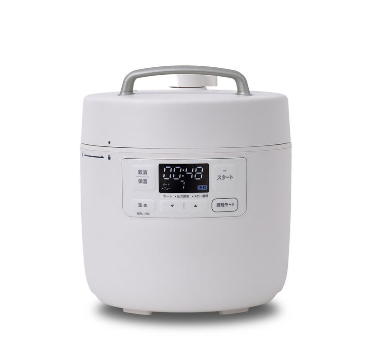 siroca シロカ 自動調理鍋 おうちシェフクッカー 2.4L 調理容量1.6L 自動圧力鍋 電動圧力鍋 時短調理 予約 保温 圧力調理 無水調理 発酵 炊飯 スロー調理 温めなおし 炒め レシピ付 SP-MC2D131(W)