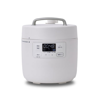 siroca シロカ 自動調理鍋 おうちシェフクッカー 2.4L 調理容量1.6L 自動圧力鍋 電動圧力鍋 時短調理 予約 保温 圧力調理 無水調理 発酵 炊飯 スロー調理 温めなおし 炒め レシピ付 SP-MC2D131(W)