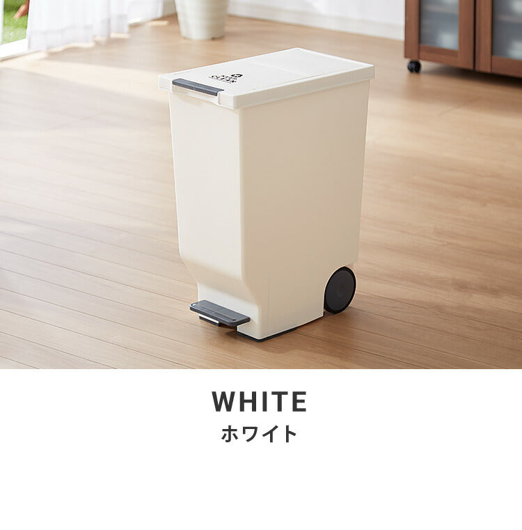 ゴミ箱 ごみ箱 ダストボックス 45L 幅26 奥行44.5 高さ58 ペダル式 シンプル 縦型 おしゃれ 蓋つき ペール トラッシュボックス 省スペース フラップ扉 スリム(代引不可)