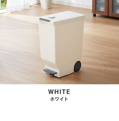 ゴミ箱 ごみ箱 ダストボックス 45L 幅26 奥行44.5 高さ58 ペダル式 シンプル 縦型 おしゃれ 蓋つき ペール トラッシュボックス 省スペース フラップ扉 スリム(代引不可)