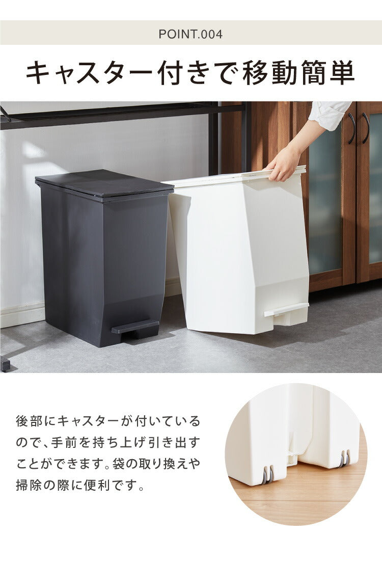 ゴミ箱 ごみ箱 ワンタッチ 2個セット おしゃれ キッチン 20l 20リットル 幅22 奥行36 高さ38 分別 フタ付き ダストボックス ペダル式 北欧 シンプル 一人暮らし 抗菌 防汚 省スペース(代引不可)