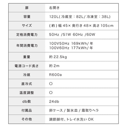 冷蔵庫 レトロ冷蔵庫 120L 2ドア 一人暮らし レトロ レトロカラー デザイン サブ 冷凍 冷蔵 おしゃれ かわいい アイボリー ミントグリーン 新生活 simplus シンプラス SP-120LRD2