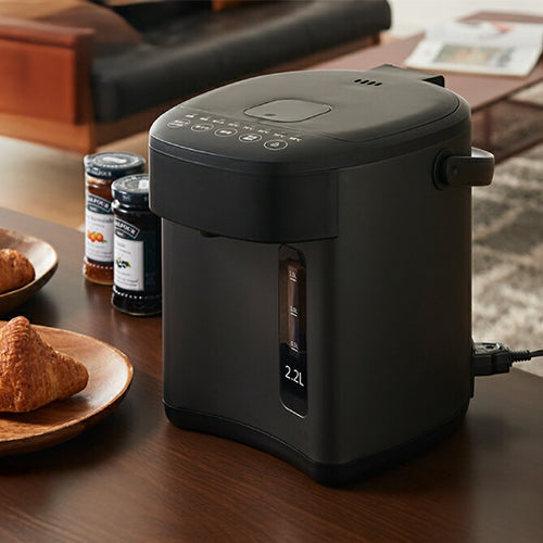 simplus 電気ポット 2.2L 省エネモード 保温 マイコン式 大容量 コンパクト ジャーポット ポット カルキ抜き 空焚き防止 温度調節 軽量 SP-PD22 シンプラス