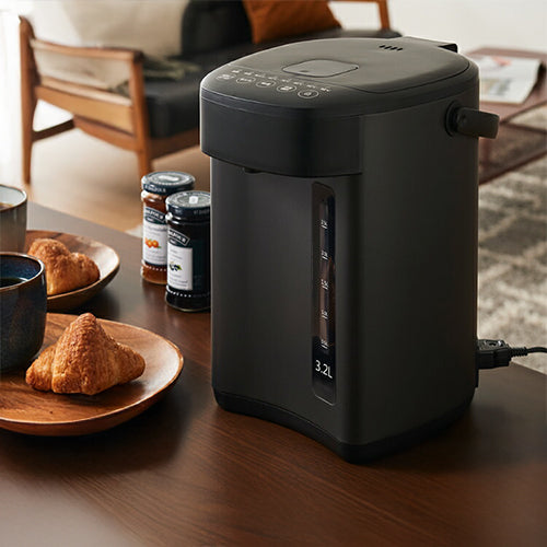 simplus 電気ポット 3.2L 省エネモード 保温 マイコン式 大容量 コンパクト ジャーポット ポット カルキ抜き 空焚き防止 温度調節 軽量 SP-PD32 シンプラス
