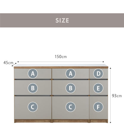 キッチンカウンター 150 幅150cm 高さ93cm 完成品 国産 日本製 大川家具 開梱設置無料 レンジ台 カウンター テーブル 食器棚 キッチンボード(代引不可)