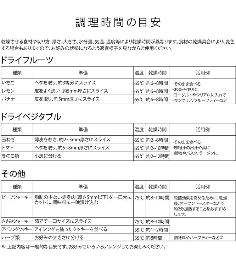 フードドライヤー ドライフルーツ 無添加 おやつ 食品乾燥機 ディハイドレーター ドライフード 干し ペットフード 発酵食品 もっと美味しくフードドライヤーDX RM-237H ROOMMATE