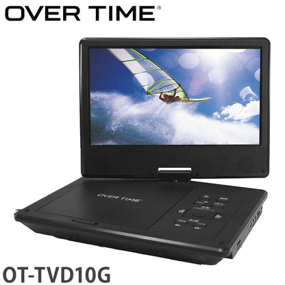 ポータブルDVDプレイヤー ポータブルテレビ 10.1インチ バッテリー内蔵 フルセグDVDプレイヤー 軽量 多機能 ワンセグ フルセグ OT-TVD10G OVER TIME