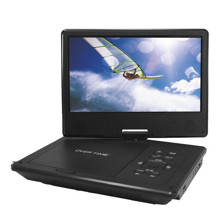 ポータブルDVDプレイヤー ポータブルテレビ 10.1インチ バッテリー内蔵 フルセグDVDプレイヤー 軽量 多機能 ワンセグ フルセグ OT-TVD10G OVER TIME