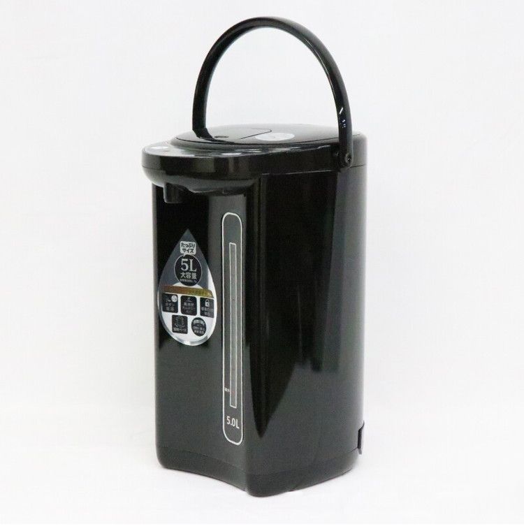 電気ポット 5L 大容量 空焚き防止 保温 おしゃれ マイコン電動ポット ジャーポット 省エネ 節電 湯沸かし器 湯沸かしポット 再沸騰 給湯ロック HLP-50IR ヒロコーポレーション