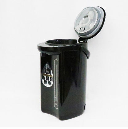 電気ポット 5L 大容量 空焚き防止 保温 おしゃれ マイコン電動ポット ジャーポット 省エネ 節電 湯沸かし器 湯沸かしポット 再沸騰 給湯ロック HLP-50IR ヒロコーポレーション