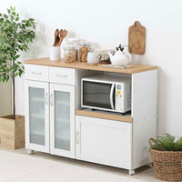 キッチンカウンター サージュ WH×NA 120幅(96820)(代引不可)