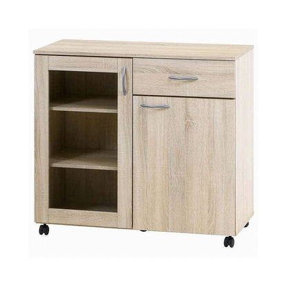 キッチン収納キャビネット 90×40 キッチンボード キャスター付き キッチンカウンター キャビネット キッチン収納(代引不可)