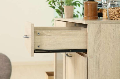 キッチン収納キャビネット 90×40 キッチンボード キャスター付き キッチンカウンター キャビネット キッチン収納(代引不可)