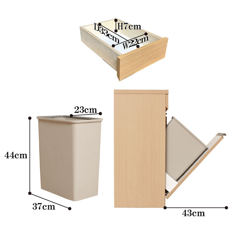 キッチンカウンター 幅86cm ワイド 完成品 組立不要 ダストBOX付き 26.5L×3個 引出し3杯 国産 日本製 大川家具 小型家電対応 大容量 新生活 ナチュラル グレー(代引不可)