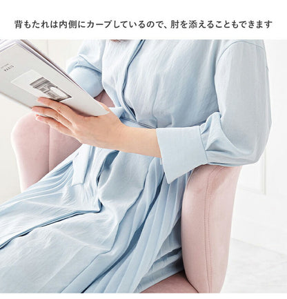 貝殻モチーフ ベロア調 おしゃれ ダイニングチェア デザインチェア デスクチェア 学習チェア イス 椅子 チェアー 韓国風 くすみカラー 韓国インテリア かわいい 可愛い(代引不可)
