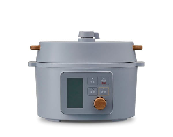 電気圧力鍋 3L ヘルシー アイリスオーヤマ 液晶タイプ KPC-MA3-H グレー 圧力鍋 電気 3L 鍋 なべ ナベ 炊飯器 糖質抑制 低温調理 発酵 保温 予約タイマー 洗える 多機能 メニュー レシピブック付き