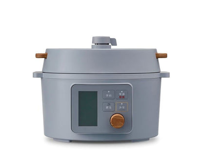 電気圧力鍋 3L ヘルシー アイリスオーヤマ 液晶タイプ KPC-MA3-H グレー 圧力鍋 電気 3L 鍋 なべ ナベ 炊飯器 糖質抑制 低温調理 発酵 保温 予約タイマー 洗える 多機能 メニュー レシピブック付き