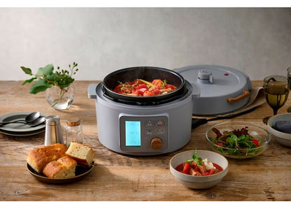 電気圧力鍋 3L ヘルシー アイリスオーヤマ 液晶タイプ KPC-MA3-H グレー 圧力鍋 電気 3L 鍋 なべ ナベ 炊飯器 糖質抑制 低温調理 発酵 保温 予約タイマー 洗える 多機能 メニュー レシピブック付き