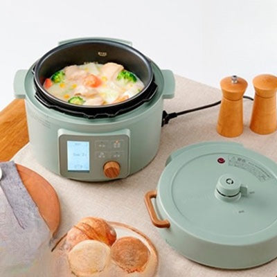 電気圧力鍋 3L ヘルシー アイリスオーヤマ 液晶タイプ KPC-MA3-G グリーン 圧力鍋 電気 3L 鍋 なべ ナベ 炊飯器 糖質抑制 低温調理 発酵 保温 予約タイマー 洗える 多機能 メニュー レシピブック付き 炊飯ジャー
