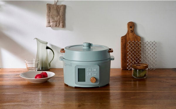 電気圧力鍋 3L ヘルシー アイリスオーヤマ 液晶タイプ KPC-MA3-G グリーン 圧力鍋 電気 3L 鍋 なべ ナベ 炊飯器 糖質抑制 低温調理 発酵 保温 予約タイマー 洗える 多機能 メニュー レシピブック付き