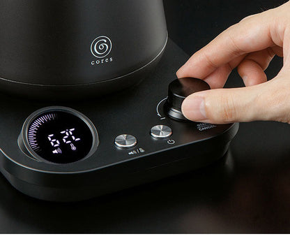 コレス フリータイムケトル C380 温度調節 40℃~100℃ 1℃刻み 電気ケトル デジタル表示 温度設定 保温 電気ポット ドリップケトル Cores おしゃれ(代引不可)