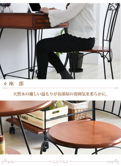 ヨーロッパ風 ロートアイアン 家具 チェア カフェチェアー ホワイト(代引不可)