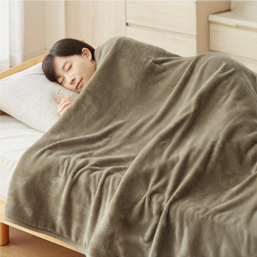 フランネル 電気掛け敷き毛布 188×130cm 消臭 デオテックス 本体丸洗い可能 ダニ退治 スライド調節 室温センサー 電気毛布