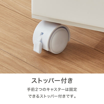 スライド棚付きダストボックス 分別 大容量 2分別 ごみ箱 ゴミ箱 幅55 スリム キッチンカウンター 鏡面 間仕切り スライドトレー レンジ台 キッチンラック 白 ホワイト キャスター おしゃれ(代引不可)