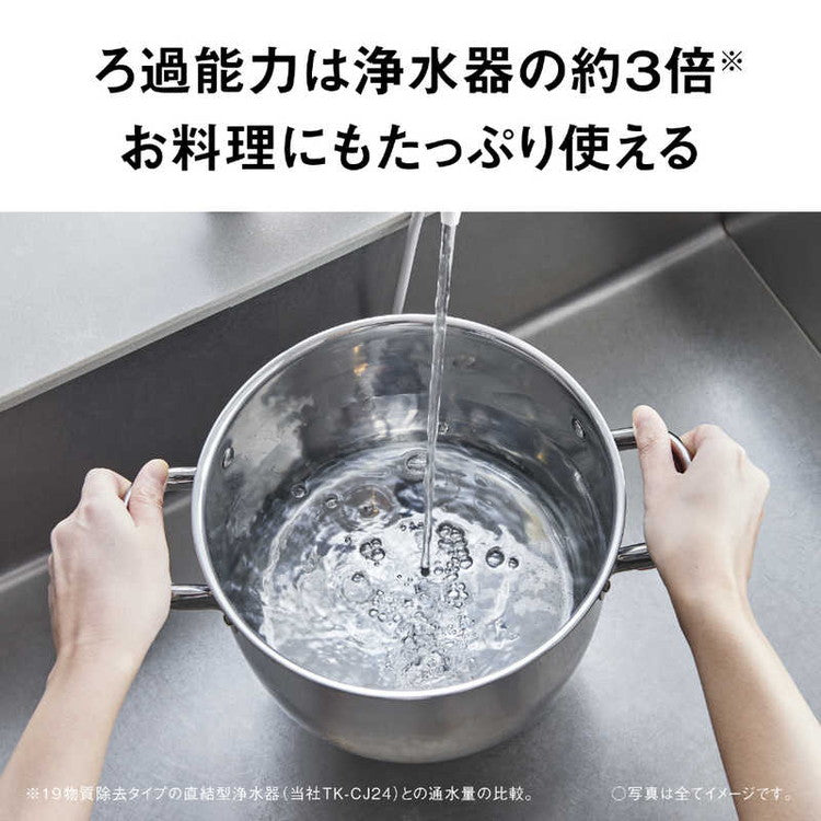 Panasonic パナソニック アルカリイオン整水器 据え置き型 コンパクト 浄水器 ろ過 カートリッジ 還元水素水 アルカリイオン水 PFOS/PFOA除去 水道水 整腸 管理医療機器 日本製 TK-AS32-W