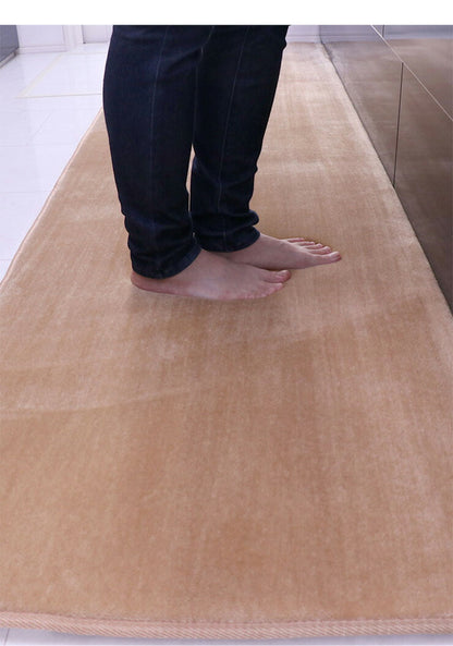 抗菌 防ダニ キッチンマット 低反発 極厚25mm 65×240cm 厚手 滑り止め付 マット 長方形 四角 リビング マイクロファイバー 春(代引不可)
