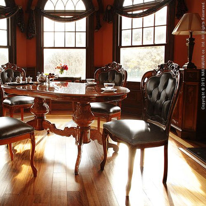 完成品 イタリア製 革張り ダイニングチェア ヴェローナ クラシック 牛革 本革 レザー アンティーク おしゃれ 天然木 木製 肘無し 高級感(代引不可)