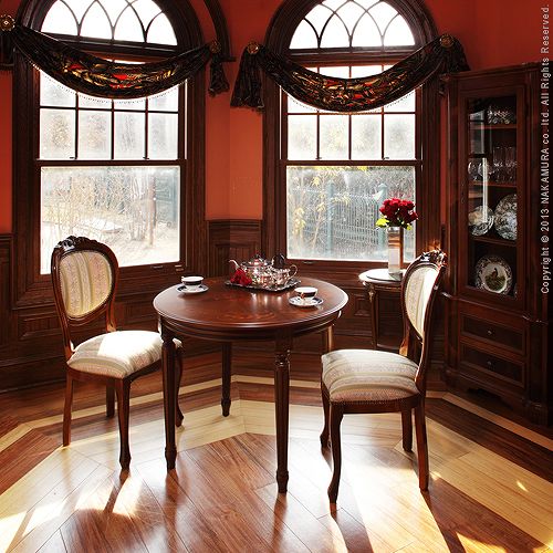 イタリア製 ヴェローナ クラシック ダイニングテーブル 円形 幅90 丸型 机 食卓 アンティーク コンパクト スリム おしゃれ テーブル 天然木 木製(代引不可)