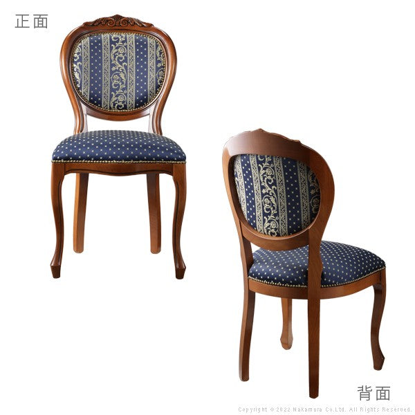 完成品 イタリア製 ヴェローナ クラシック ダイニングチェア チェア 椅子 イス 布張り アンティーク クラシック 北欧 肘無し アームなし おしゃれ(代引不可)