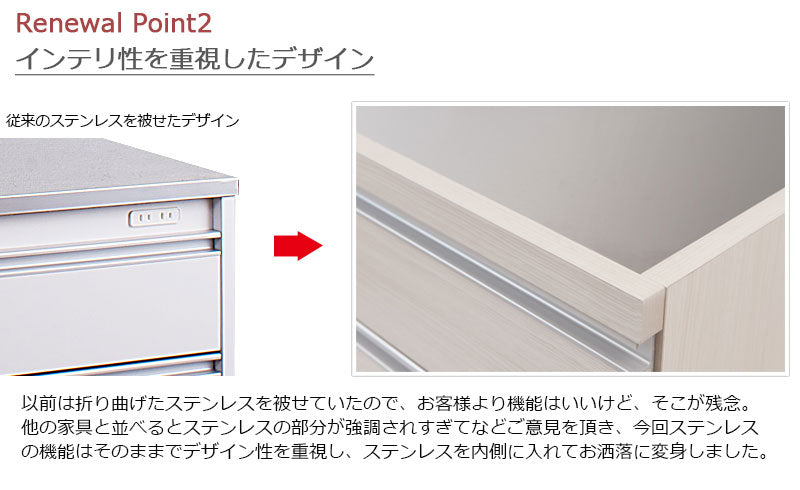 完成品 日本製 ステンレス キッチンカウンター 幅110 ホワイト カウンター キッチンカウンター レンジ台 レンジラック 大型レンジ対応 国産(代引不可)