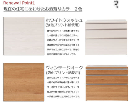 完成品 日本製 大川家具 ステンレス キッチンカウンター 幅110 木目調 ナチュラル カウンター レンジ台 レンジラック 大型レンジ対応 国産(代引不可)