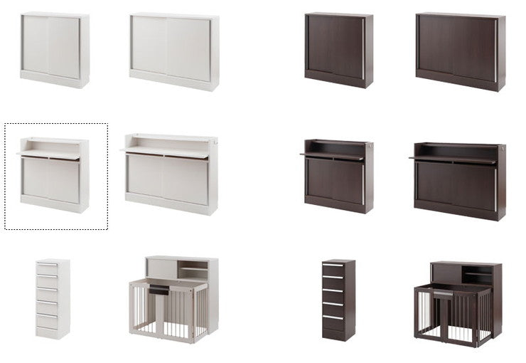 完成品 日本製 カウンター下 デスク 幅90 ホワイト 白 大容量 収納 目隠し 食器棚 アンティーク おしゃれ 北欧 キッチン 国産 作業机 机(代引不可)