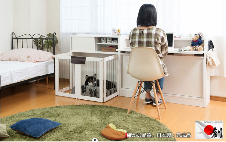 完成品 日本製 カウンター下 デスク 幅120 ホワイト 白 大容量 収納 目隠し 食器棚 アンティーク おしゃれ 北欧 キッチン 国産 作業机 机(代引不可)