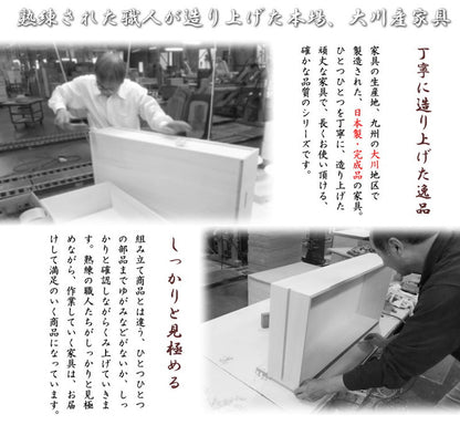 完成品 日本製 カウンター下 デスク 幅120 ホワイト 白 大容量 収納 目隠し 食器棚 アンティーク おしゃれ 北欧 キッチン 国産 作業机 机(代引不可)