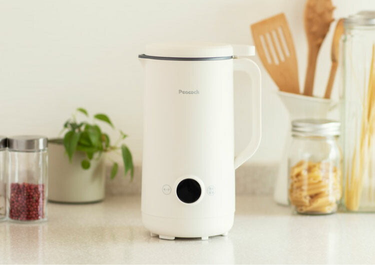 ピーコック魔法瓶 マルチスープポット スープメーカー ポタージュ 豆乳 スムージー 自動調理器 自動調理ポット 自動調理 離乳食 全自動 自動洗浄 保温 お手入れ簡単 レシピ付き WXA-07 Peacock